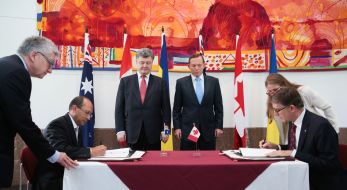 Petr Poroshenko and Anthony John «Tony» Abbott