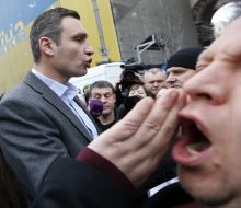 Protesters against the corruption