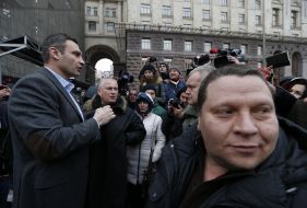 Protesters against the corruption