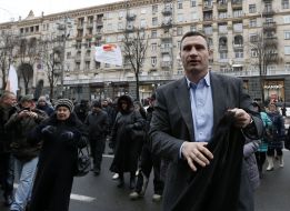 Protesters against the corruption