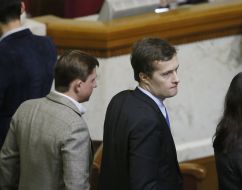 Oles Dovgiy and Aleksey Poroshenko