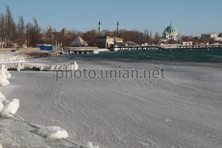 Черное Море Зимой Фото