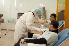 Representatives of the Georgian Diaspora donated blood