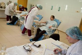 Representatives of the Georgian Diaspora donated blood