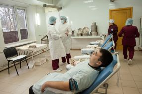 Representatives of the Georgian Diaspora donated blood