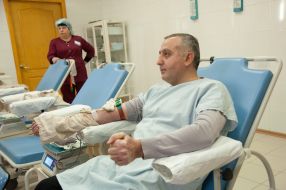 Representatives of the Georgian Diaspora donated blood