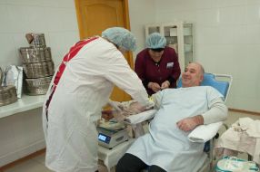 Representatives of the Georgian Diaspora donated blood