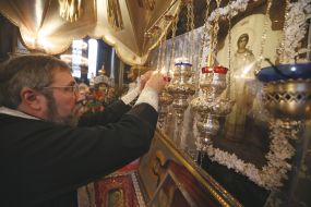 The relics of St. Barbara