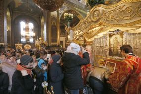 The relics of St. Barbara