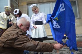 Акція протесту під стінами "Укртелекому"