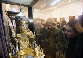 Выставка "Возрожденные сокровища Киево-Печерской лавры"