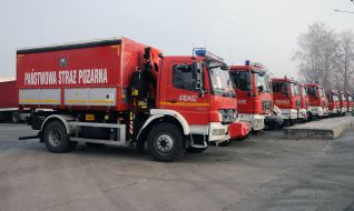 Polish fire trucks