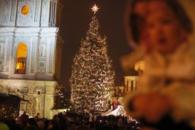 The main Christmas tree of Ukraine