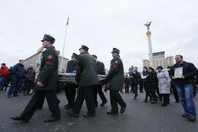 Farewell ceremony with dead soldiers of "Aydar"
