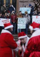 Student action against price increase travel in public transport