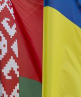 Flags of Ukraine and Belarus