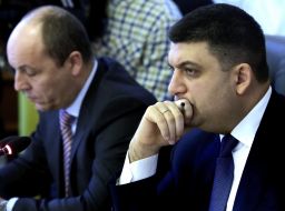 Andrey Parubiy and Vladimir Groysman