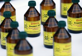 Bottles with "poison"