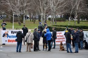Protest against Mikhail Kuchuk