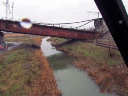 Blew up a railway bridge