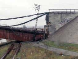 Blew up a railway bridge