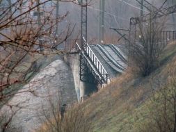 Blew up a railway bridge