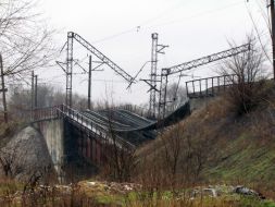 Blew up a railway bridge