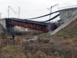 Blew up a railway bridge