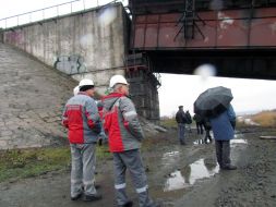 Blew up a railway bridge