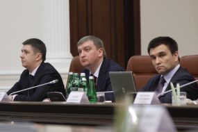 Vyacheslav Kirilenko, Pavel Petrenko and Pavel Klimkin