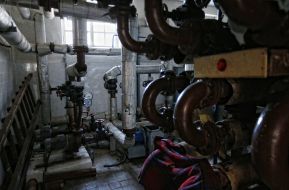 The boiler room in the residence "Zalesie"