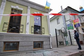 Consequences of the explosion in Kharkov