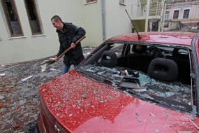 Consequences of the explosion in Kharkov