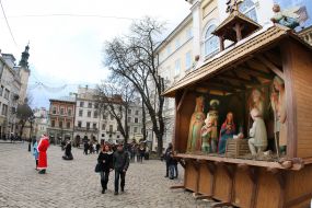 Christmas Nativity crib at Market Square