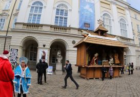Christmas Nativity crib at Market Square