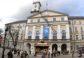 Christmas Nativity crib at Market Square