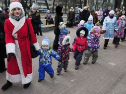 Opening of the Christmas tree in the park named. Kotlyarevskogo