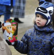 Opening of the Christmas tree in the park named. Kotlyarevskogo