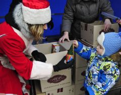 Opening of the Christmas tree in the park named. Kotlyarevskogo