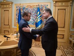 Petr Poroshenko and Vladimir Demchishin