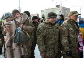 Meeting of soldiers of the 37th Battalion of the territorial defense