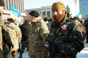 Meeting of soldiers of the 37th Battalion of the territorial defense