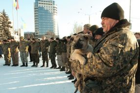 Meeting of soldiers of the 37th Battalion of the territorial defense