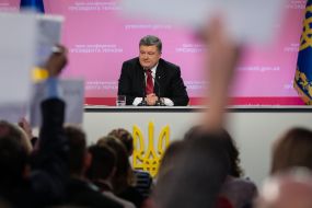 Press conference of President of Ukraine Petro Poroshenko
