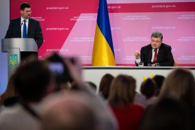 Press conference of President of Ukraine Petro Poroshenko