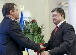 Петр Порошенко и Олег Синютка