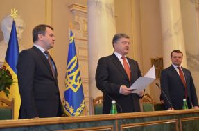 Петр Порошенко и Олег Синютка