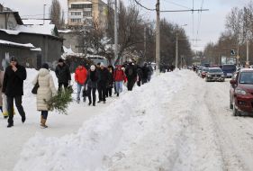 Снегопад в Одессе