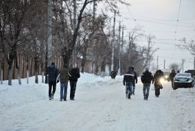 Снегопад в Одессе