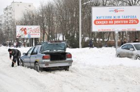 Снегопад в Одессе